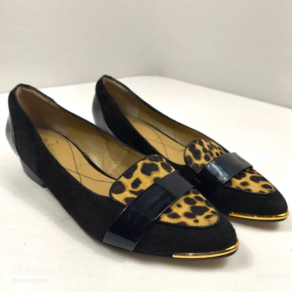 Women's ISOLA Pumps Leopard Print Slip-On Heels US Size 8.5 - Picture 1 of 13